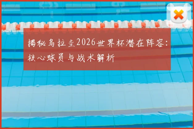 揭秘乌拉圭2026世界杯潜在阵容：核心球员与战术解析
